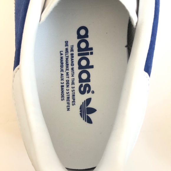Adidas Gazelle Sneakers in Royal Blue/White sz 11 Mens US + extra laces NIB - Picture 7 of 10